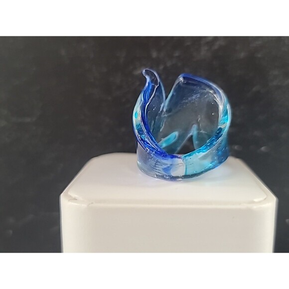 Artisan Made Glass Ring SIZE US 7 - Picture 4 of 10